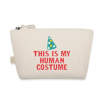 Clown: This Is My Human Costume - Gift - Organic Pouch - nature - Front