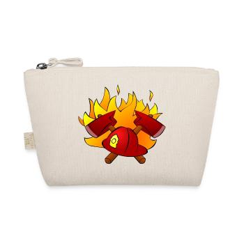 feuerwehr feuerwehrmann firefighter firetruck fire - Bio-Täschchen - Natur - Vorne