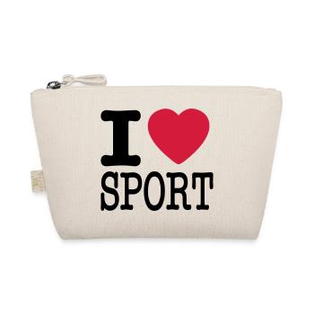 I love sports - Organic Pouch - nature - Front