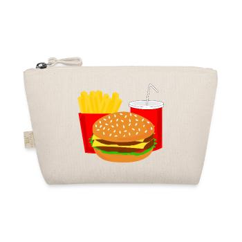Menu Burger Fast Food Cola idée cadeau - Trousse biologique - nature - Devant