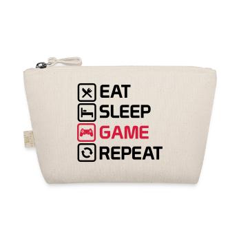 eat sleep game repeat - Organic Pouch - nature - Front