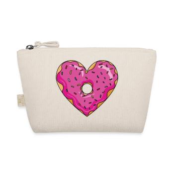 Donut in Heart - Organic Pouch - nature - Front