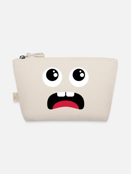 Terrified face - Comic - Organic Pouch - nature - Front