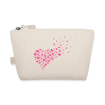 Coeur fait de papillons - couleur variable - Trousse biologique - nature - Devant