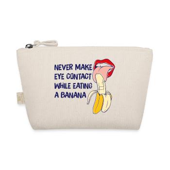 Banana Gift Never make eye contact while eating - Organic Pouch - nature - Front