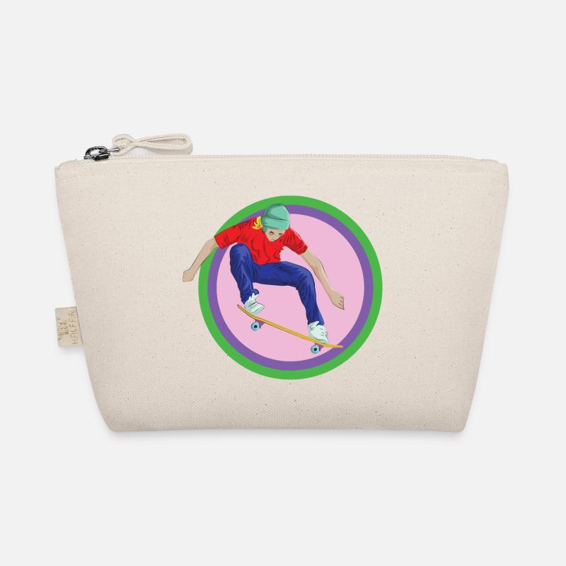 Skateboard Skater Halfpipe Stunt Backflip Board Organic Pouch