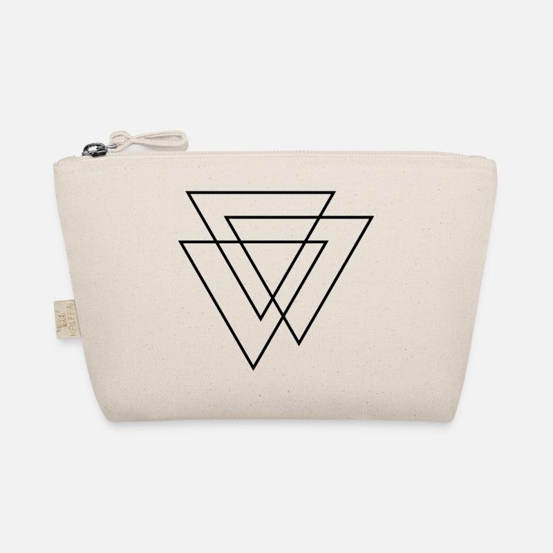3D Triangles - Three Triangles - Three Triangles Design Organic Pouch