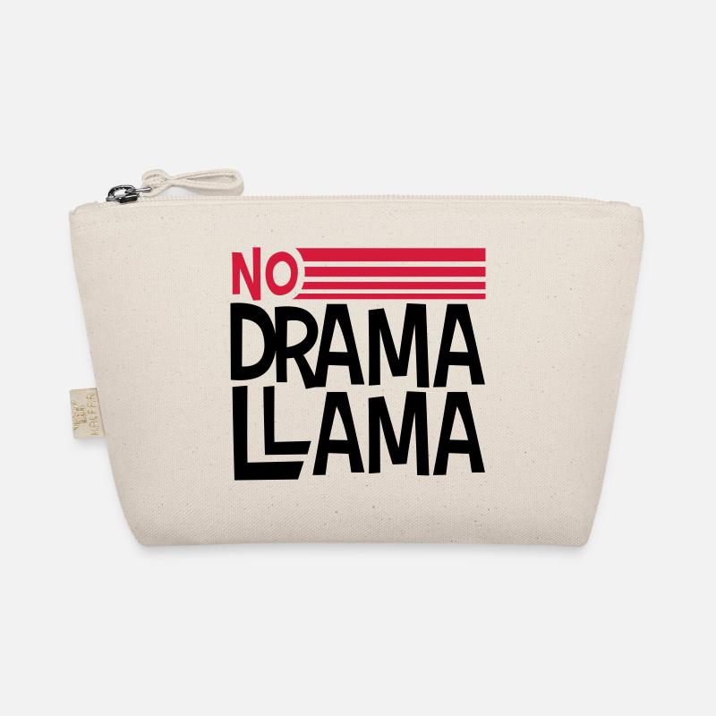 text logo no drama llama party cool feiern spass c Bio-Täschchen