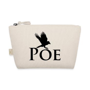 POE Rabe flattert - Bio-Täschchen - Natur - Vorne