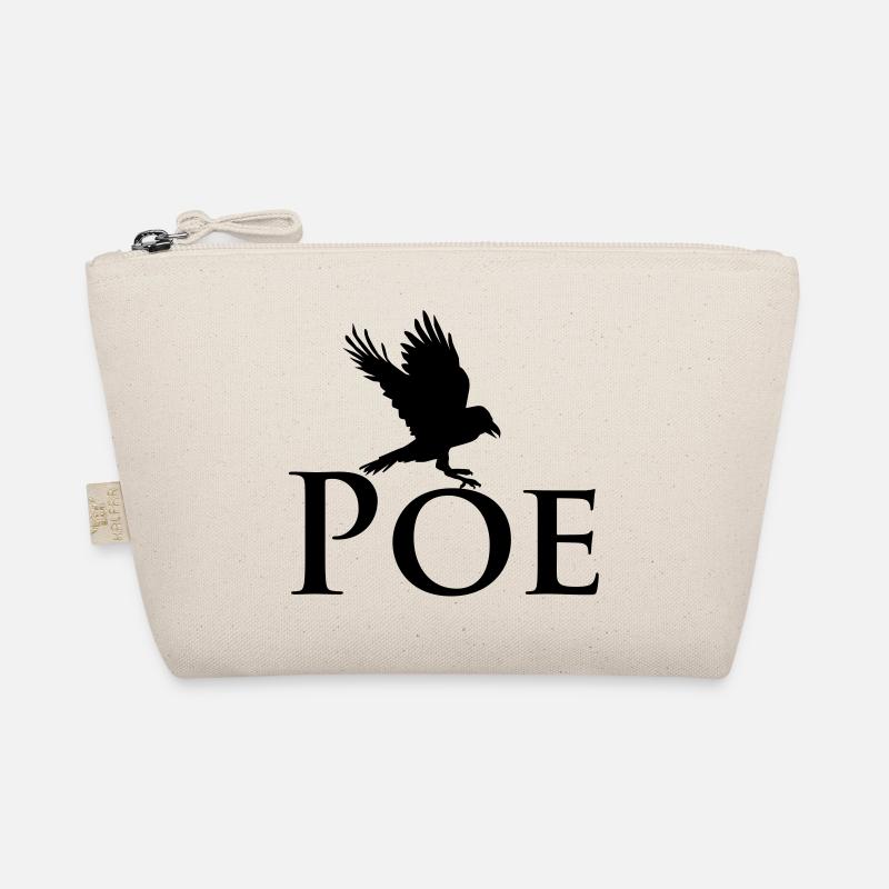 POE Rabe flattert - Bio-Täschchen - Natur