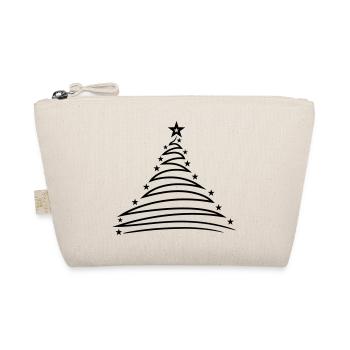 christmas tree fir tree fir star merry chris - Organic Pouch - nature - Front