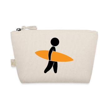 Un surfeur avec sa planche de surf - Trousse biologique - nature - Devant