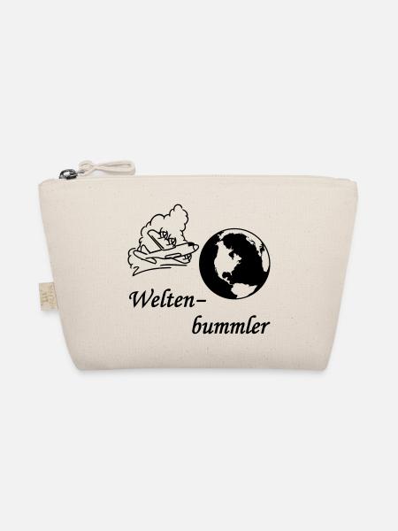 Weltenbummler SVG - Bio-Täschchen - Natur