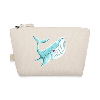 Baleine Avec coeur I baleine à bosse de baleine cadeau de cadeaux bande dessinée - Trousse biologique - nature - Devant