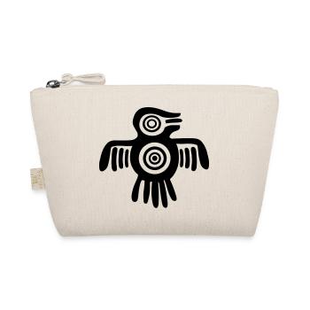 Aztec Spirit Bird - Native American - Tribal - Organic Pouch - nature - Front