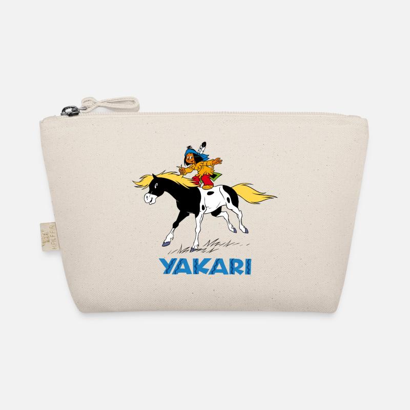 Yakari Stunt mit Kleiner Donner - Bio-Täschchen - Natur