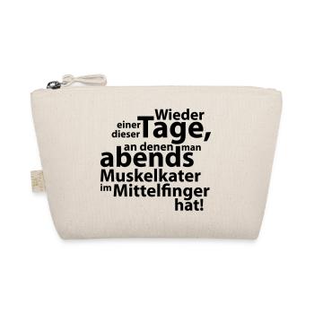  Muskelkater im Mittelfinger - Bio-Täschchen - Natur - Vorne