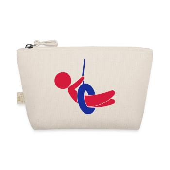 Child sitting on a swing - Organic Pouch - nature - Front
