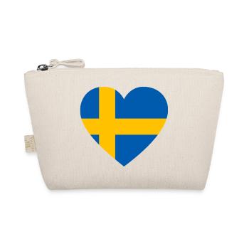 Coeur Suède Scandinavie amour - Trousse biologique - nature - Devant
