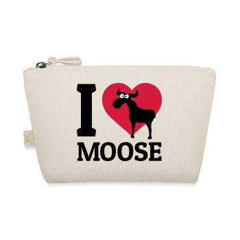 I love Moose - Organic Pouch - nature - Front