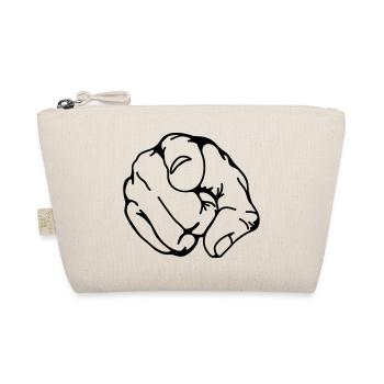 hand faust finger - Bio-Täschchen - Natur - Vorne