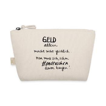 Geld macht nicht glücklich - Handtaschen - Bio-Täschchen - Natur - Vorne