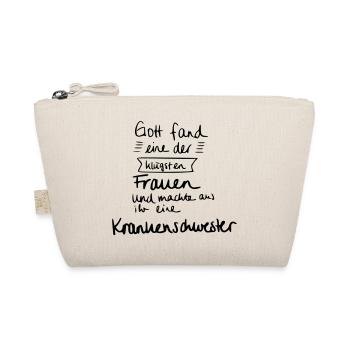 Klügste Frau - Krankenschwester - Bio-Täschchen - Natur - Vorne