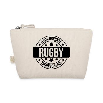 Rugby - Rugbyman - Sport - Fighter - Fight - Bio-Täschchen - Natur - Vorne