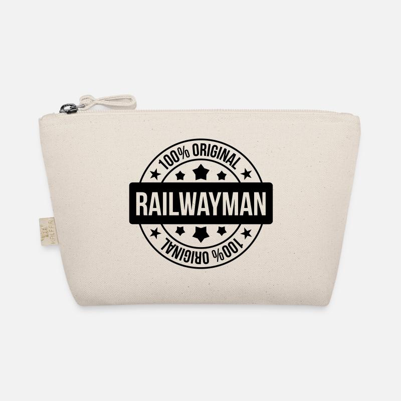 Railway Railwayman Cheminot Train Eisenbahn Organic Pouch