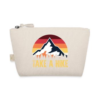 Take a Hike: Retro Mountain Sunset - Organic Pouch - nature - Front