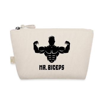 Mr. Biceps (Bodybulding / Funny / Muscles) - Organic Pouch - nature - Front