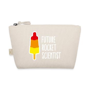 Future rocket scientist popsicle rocket graduation - Organic Pouch - nature - Front