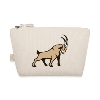 Golden Gazelle Vector Illustration Capricorn - Organic Pouch - nature - Front