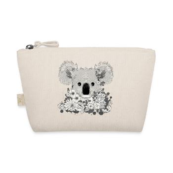 decorated koala bear with flowers and eucalyptus - Organic Pouch - nature - Front