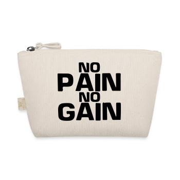 Kein Schmerz, kein Gewinn - Training - Fitness - Bodybuilding - Bio-Täschchen - Natur - Vorne