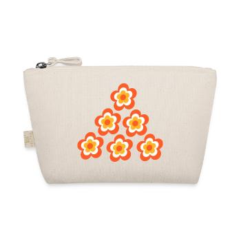 70s Flower Pattern - Organic Pouch - nature - Front