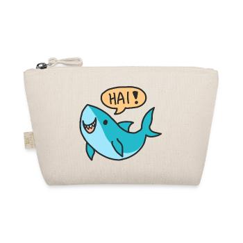 Shark Week - Cute Shark Say Hai! - Bio-Täschchen - Natur - Vorne