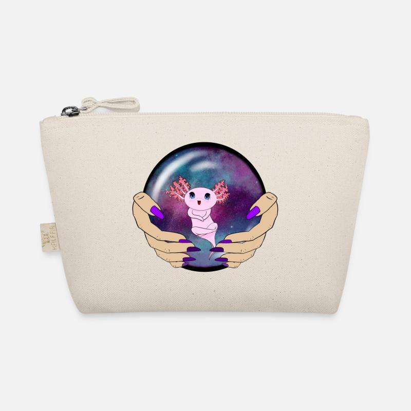 Axolotl in sphere Organic Pouch