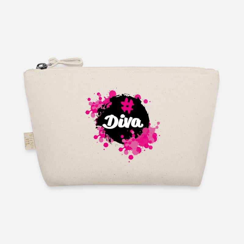 Déclaration Diva #Diva Design par KunterbuntBerlin - Trousse biologique - nature