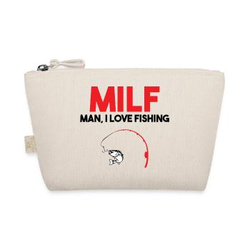 Angler fishing fisherman saying fish - Organic Pouch - nature - Front