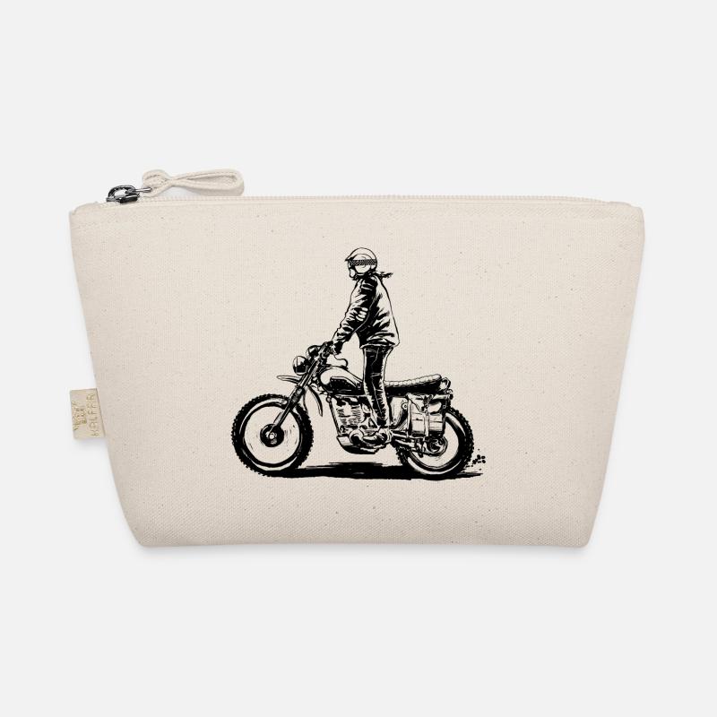 Enduro biker motorcyclist Organic Pouch