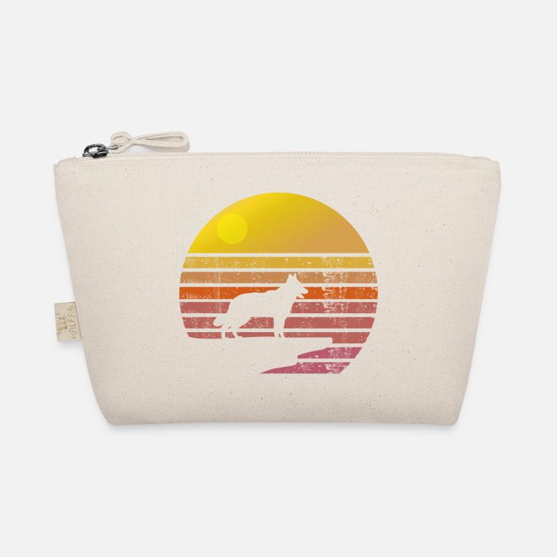 Schweizer Schäferhund Sonnenaufgang Klippe Bio-Täschchen