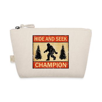 Hide and Seek Champion Funny Bigfoot Lover UFO - Organic Pouch - nature - Front