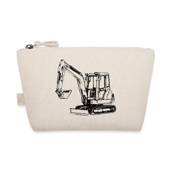Excavator excavator excavatrice chain excavator civil engineering - Organic Pouch - nature - Front