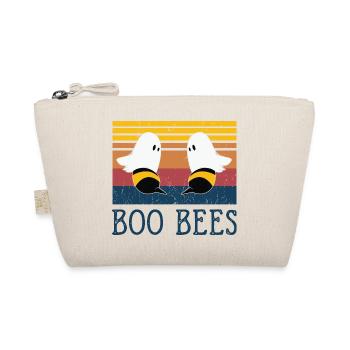 Boo Bees Ghost Bees Funny Design - Organic Pouch - nature - Front