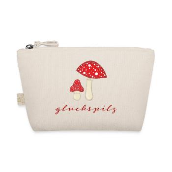 Glückspilz Rotpilz Duo - Bio-Täschchen - Natur - Vorne
