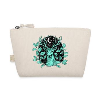 Cerf dans la forêt avec lune et étoiles par Nikki-Luka - Trousse biologique - nature - Devant