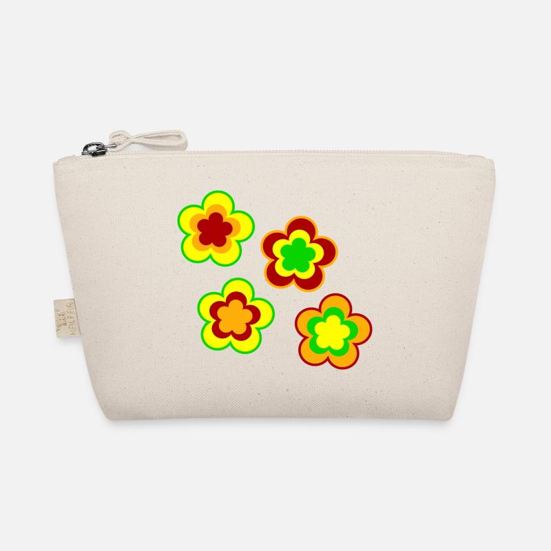 70er Jahre Blume Muster Bio-Täschchen