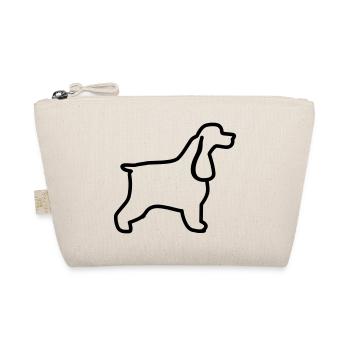 English Cocker Spaniel Outline - Organic Pouch - nature - Front