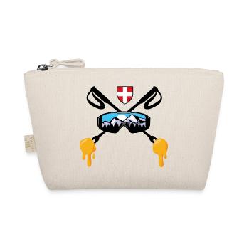Savoie Ski and Savoyard fondue Gift Haute Savoie - Organic Pouch - nature - Front